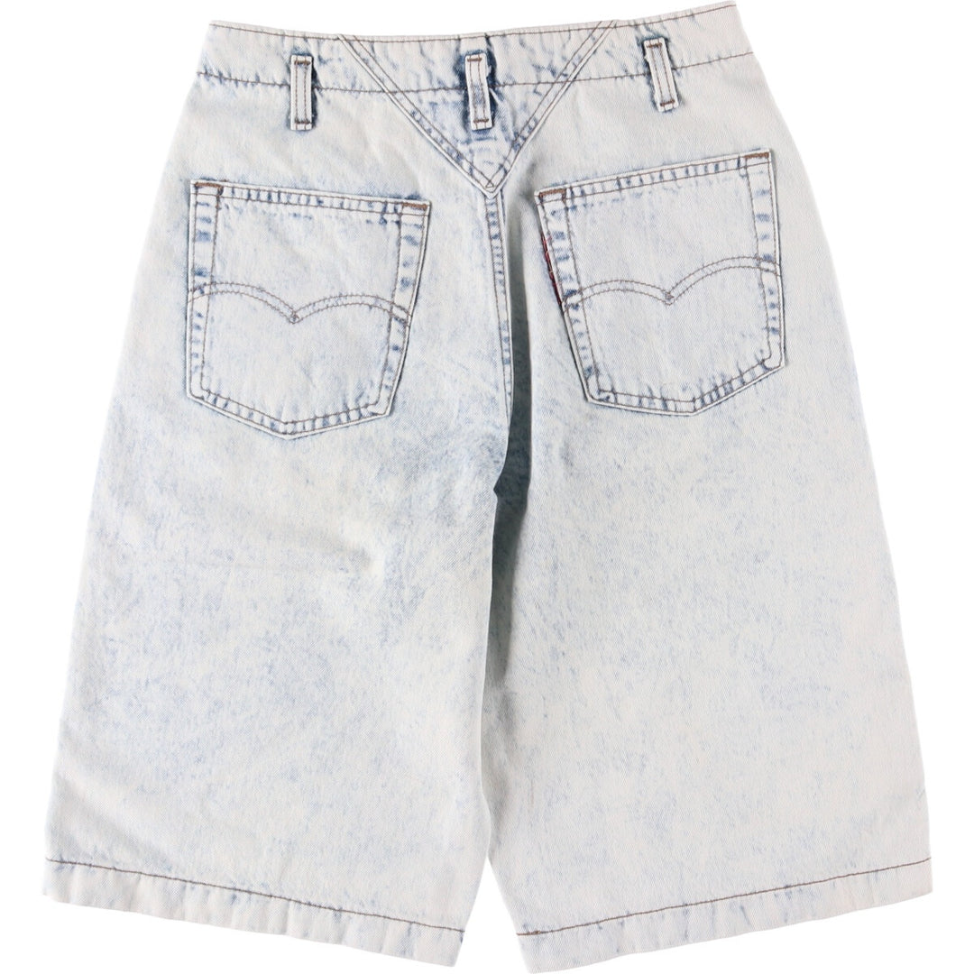 Levi's 37707-9635 Chemical Wash Denim Shorts Made in USA Women's L (w29) Vintage unknown white type Vintage Second Hand