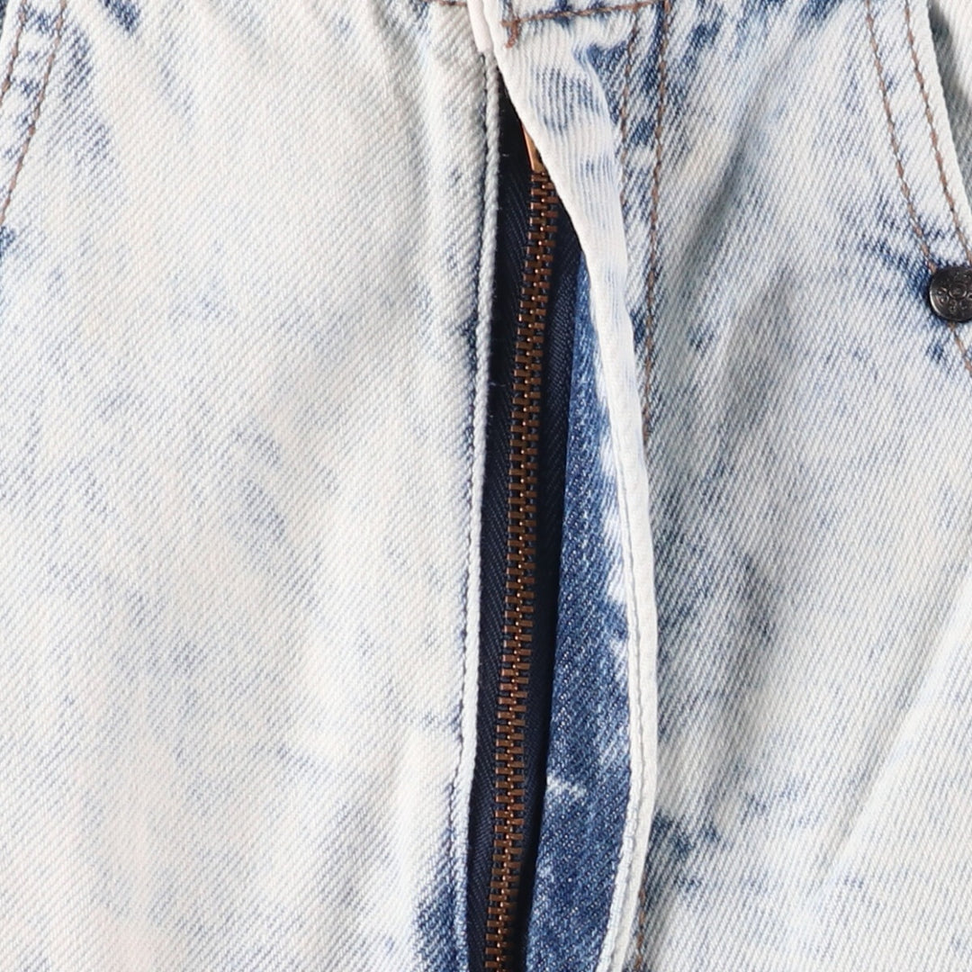 Levi's 37707-9635 Chemical Wash Denim Shorts Made in USA Women's L (w29) Vintage unclear white type Vintage Second Hand