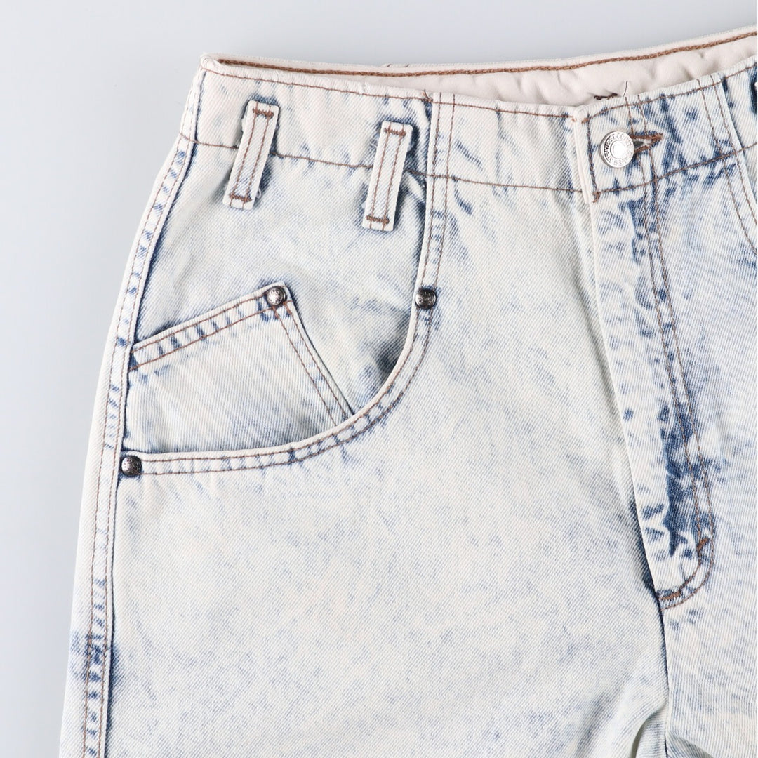 Levi's 37707-9635 Chemical Wash Denim Shorts Made in USA Women's L (w29) Vintage unknown white type Vintage Second Hand