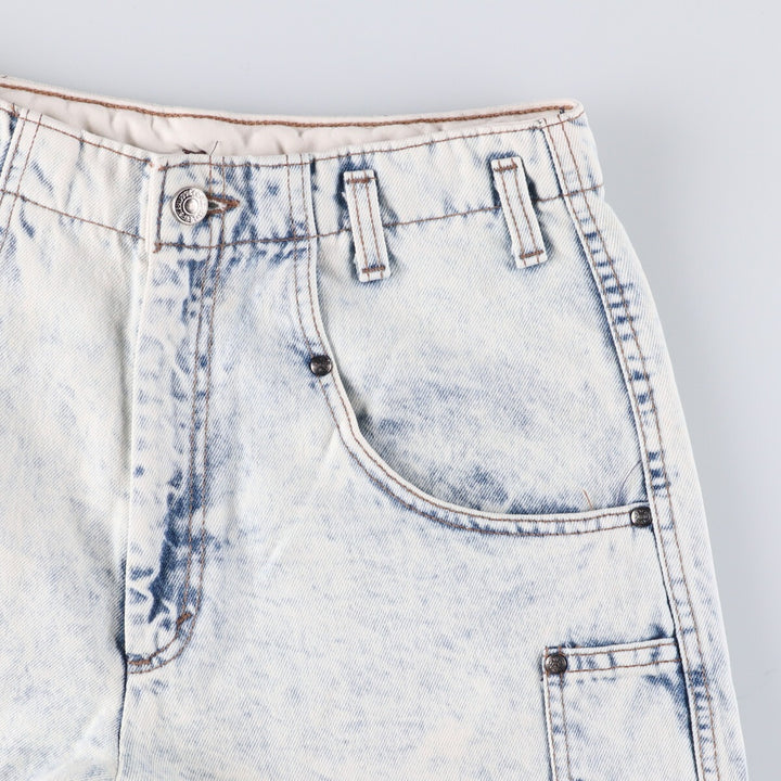 Levi's 37707-9635 Chemical Wash Denim Shorts Made in USA Women's L (w29) Vintage unclear white type Vintage Second Hand