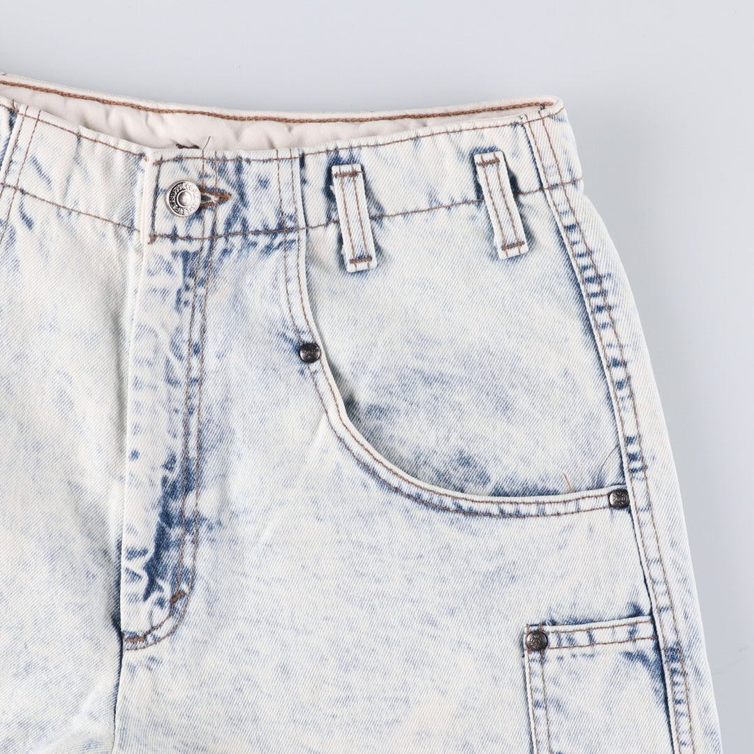 Levi's 37707-9635 Chemical Wash Denim Shorts Made in USA Women's L (w29) Vintage unknown white type Vintage Second Hand