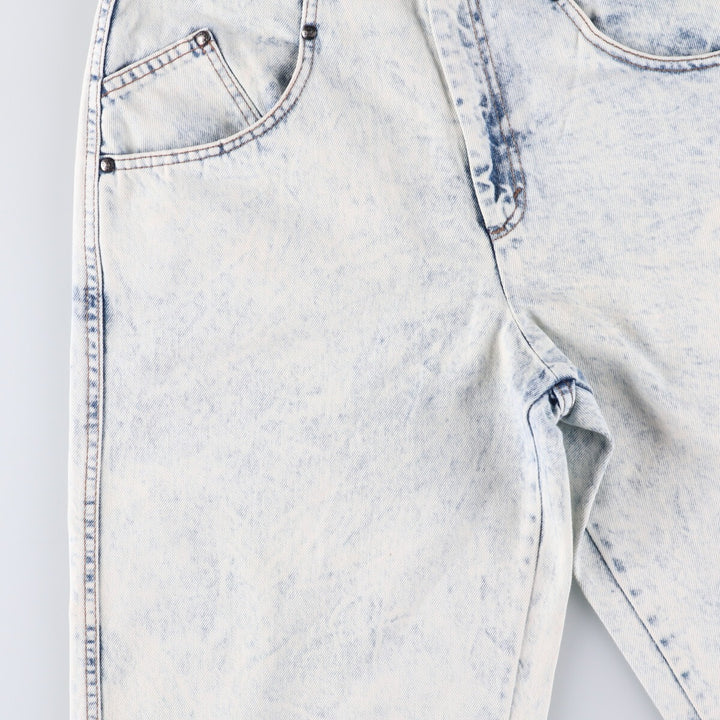 Levi's 37707-9635 Chemical Wash Denim Shorts Made in USA Women's L (w29) Vintage unknown white type Vintage Second Hand