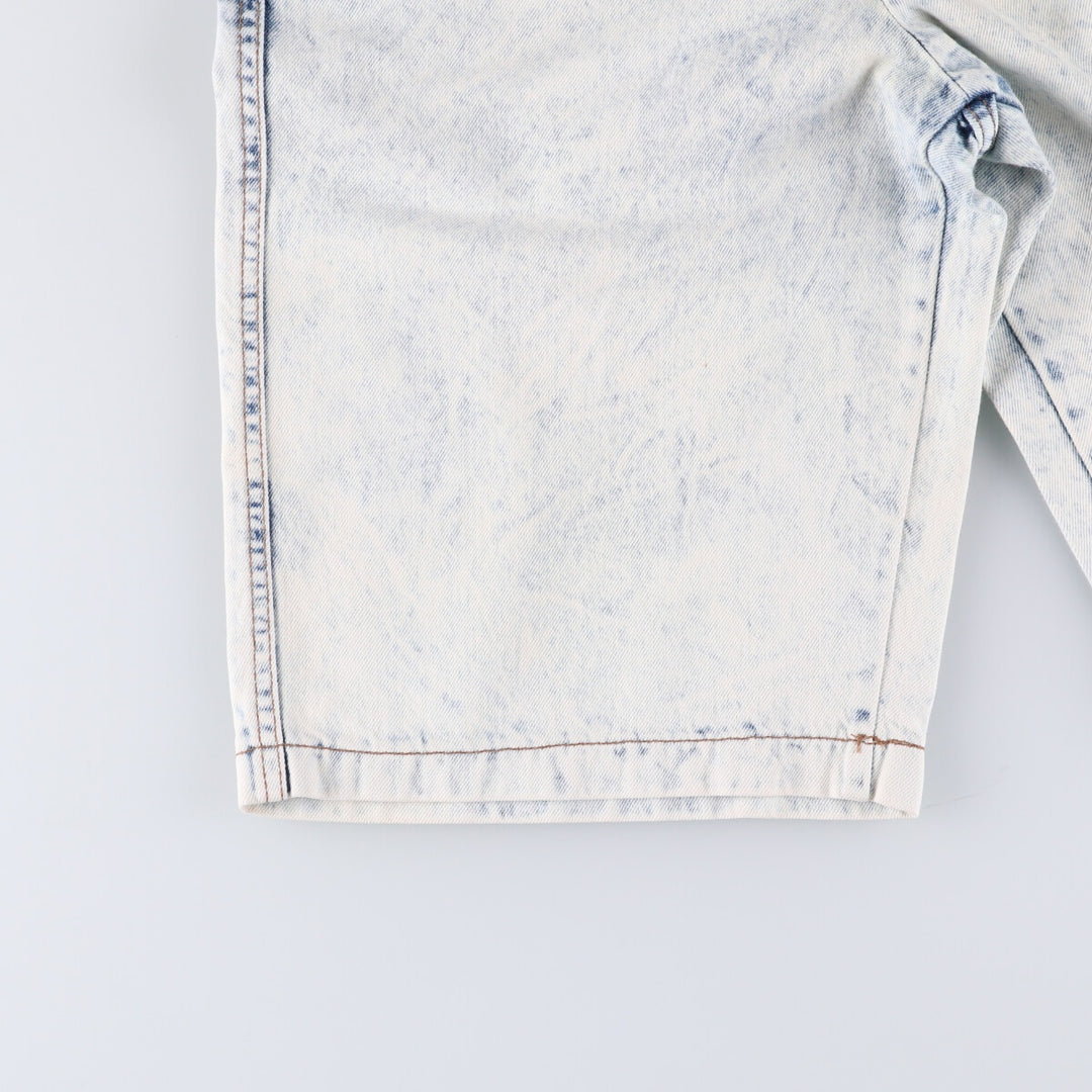 Levi's 37707-9635 Chemical Wash Denim Shorts Made in USA Women's L (w29) Vintage unclear white type Vintage Second Hand