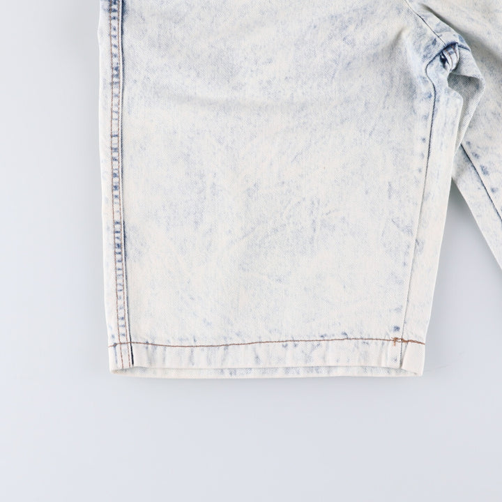 Levi's 37707-9635 Chemical Wash Denim Shorts Made in USA Women's L (w29) Vintage unclear white type Vintage Second Hand