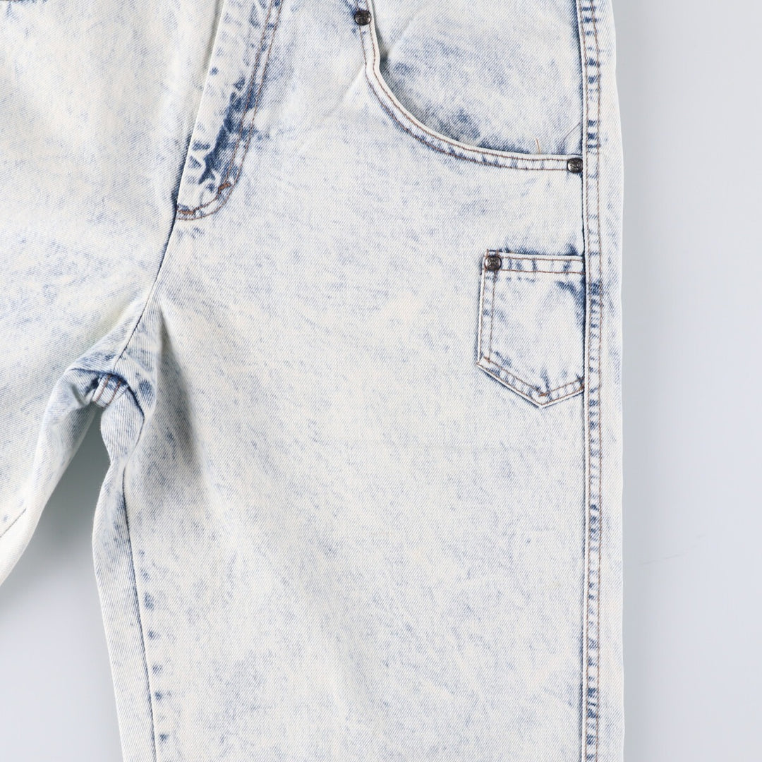 Levi's 37707-9635 Chemical Wash Denim Shorts Made in USA Women's L (w29) Vintage unclear white type Vintage Second Hand