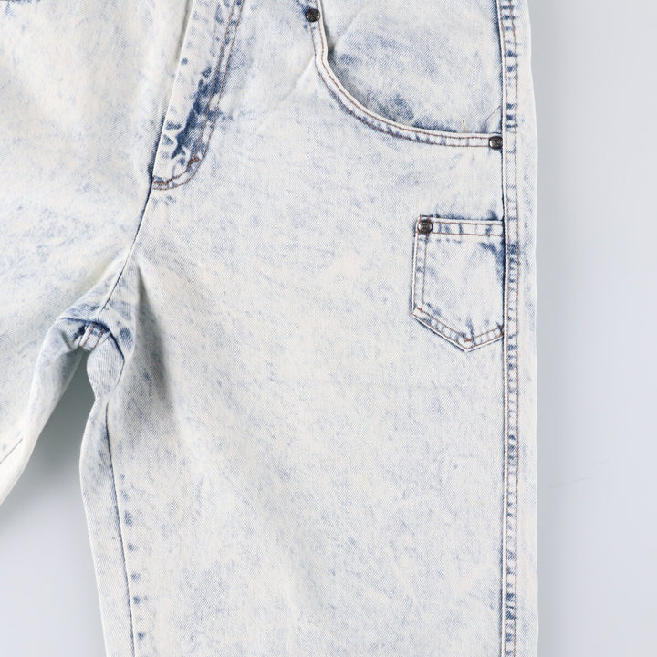 Levi's 37707-9635 Chemical Wash Denim Shorts Made in USA Women's L (w29) Vintage unclear white type Vintage Second Hand