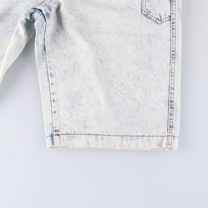 Levi's 37707-9635 Chemical Wash Denim Shorts Made in USA Women's L (w29) Vintage unclear white type Vintage Second Hand
