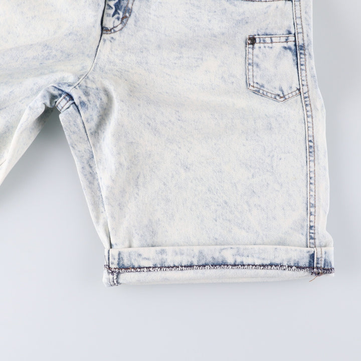 Levi's 37707-9635 Chemical Wash Denim Shorts Made in USA Women's L (w29) Vintage unclear white type Vintage Second Hand