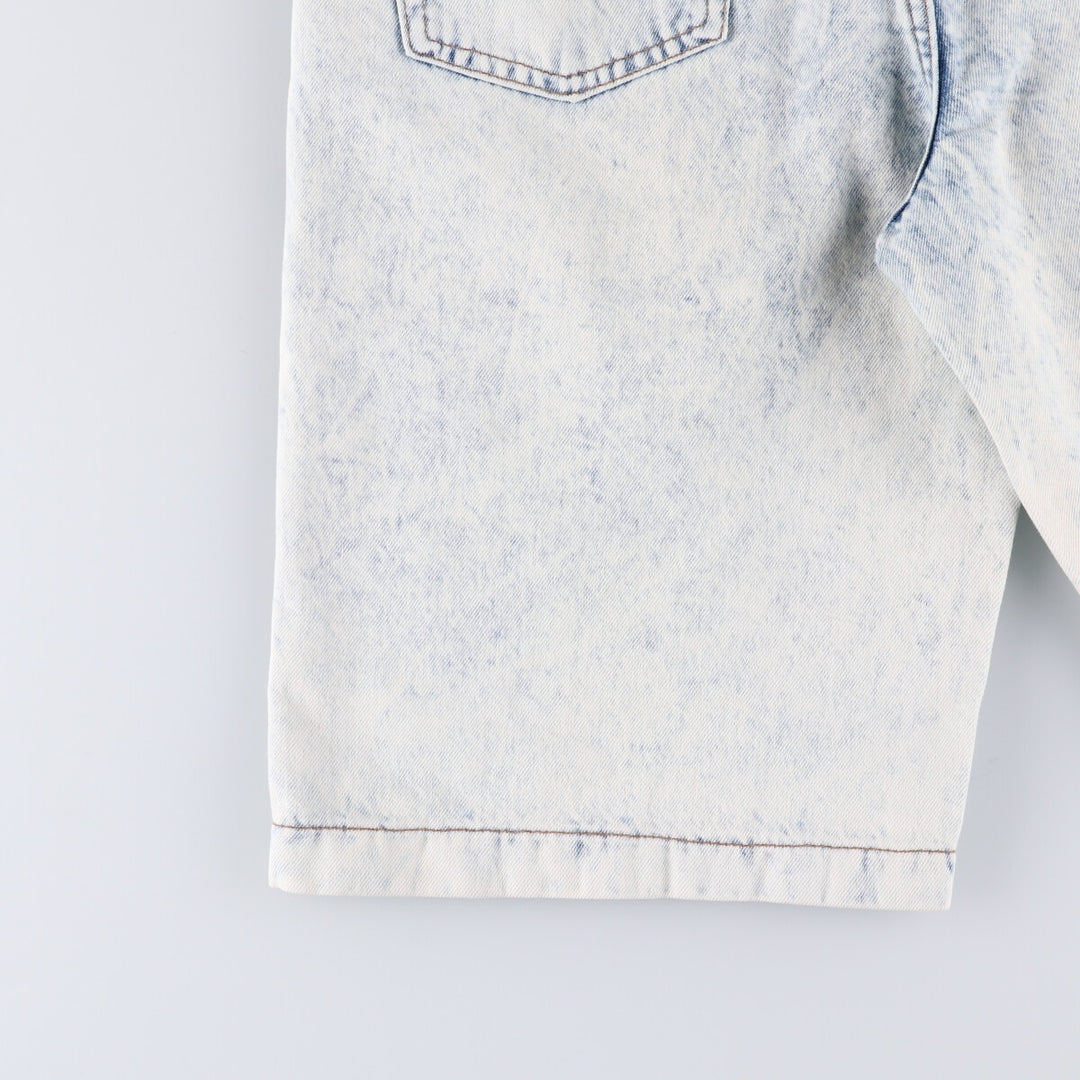 Levi's 37707-9635 Chemical Wash Denim Shorts Made in USA Women's L (w29) Vintage unknown white type Vintage Second Hand