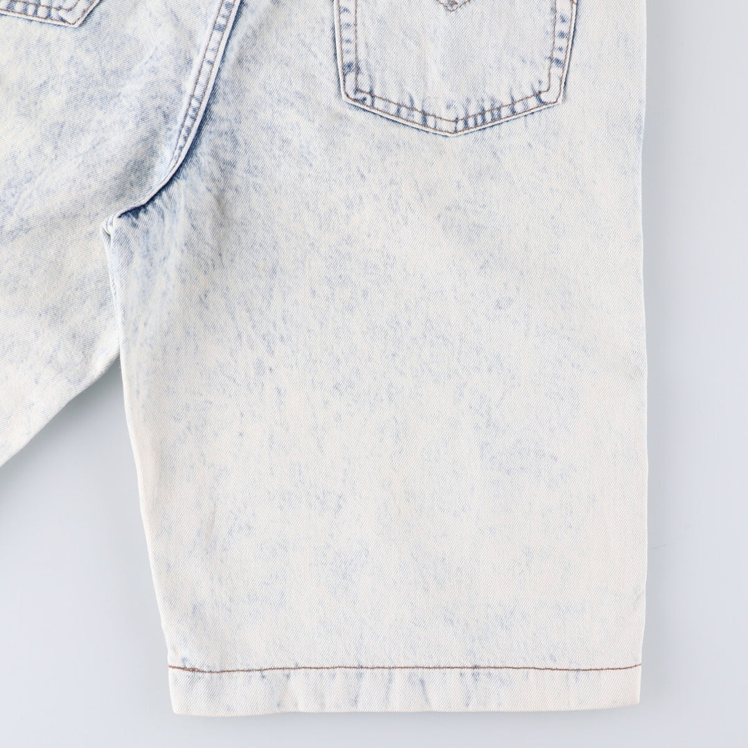 Levi's 37707-9635 Chemical Wash Denim Shorts Made in USA Women's L (w29) Vintage unknown white type Vintage Second Hand