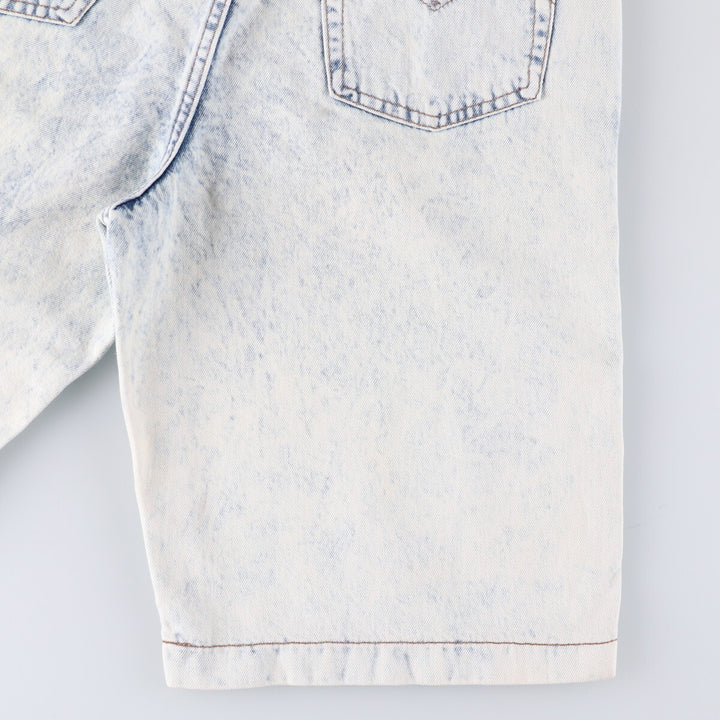 Levi's 37707-9635 Chemical Wash Denim Shorts Made in USA Women's L (w29) Vintage unknown white type Vintage Second Hand