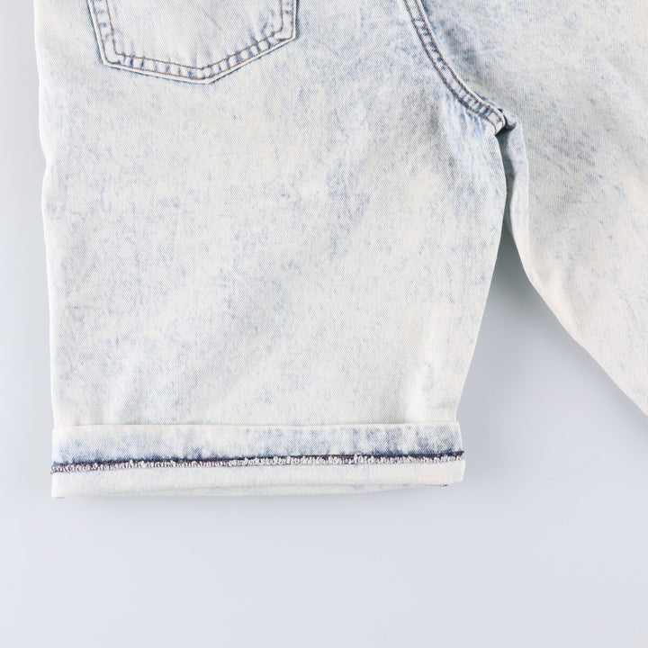 Levi's 37707-9635 Chemical Wash Denim Shorts Made in USA Women's L (w29) Vintage unknown white type Vintage Second Hand