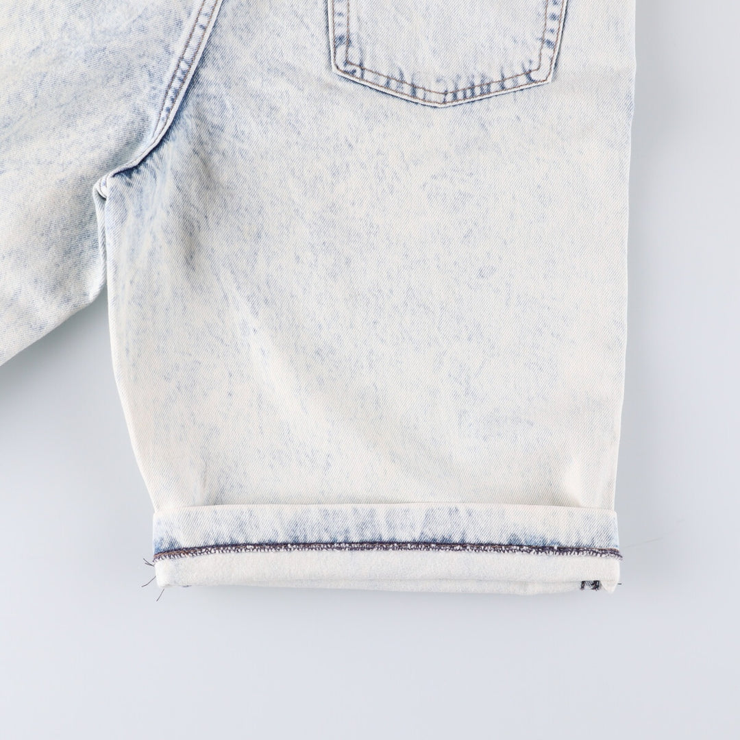Levi's 37707-9635 Chemical Wash Denim Shorts Made in USA Women's L (w29) Vintage unknown white type Vintage Second Hand