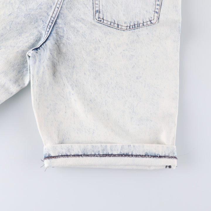 Levi's 37707-9635 Chemical Wash Denim Shorts Made in USA Women's L (w29) Vintage unknown white type Vintage Second Hand