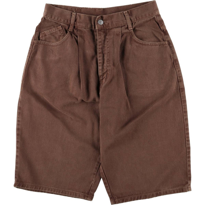 RODIN denim shorts made in USA, men's w30 equivalent cotton brown type Vintage Second Hand