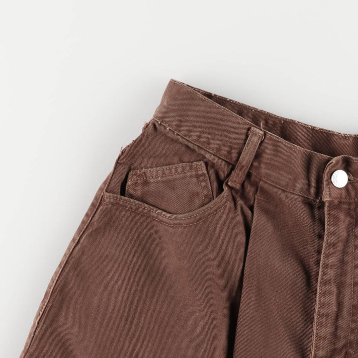 RODIN denim shorts made in USA, men's w30 equivalent cotton brown type Vintage Second Hand