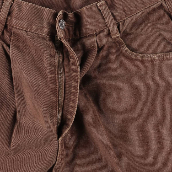 RODIN denim shorts made in USA, men's w30 equivalent cotton brown type Vintage Second Hand