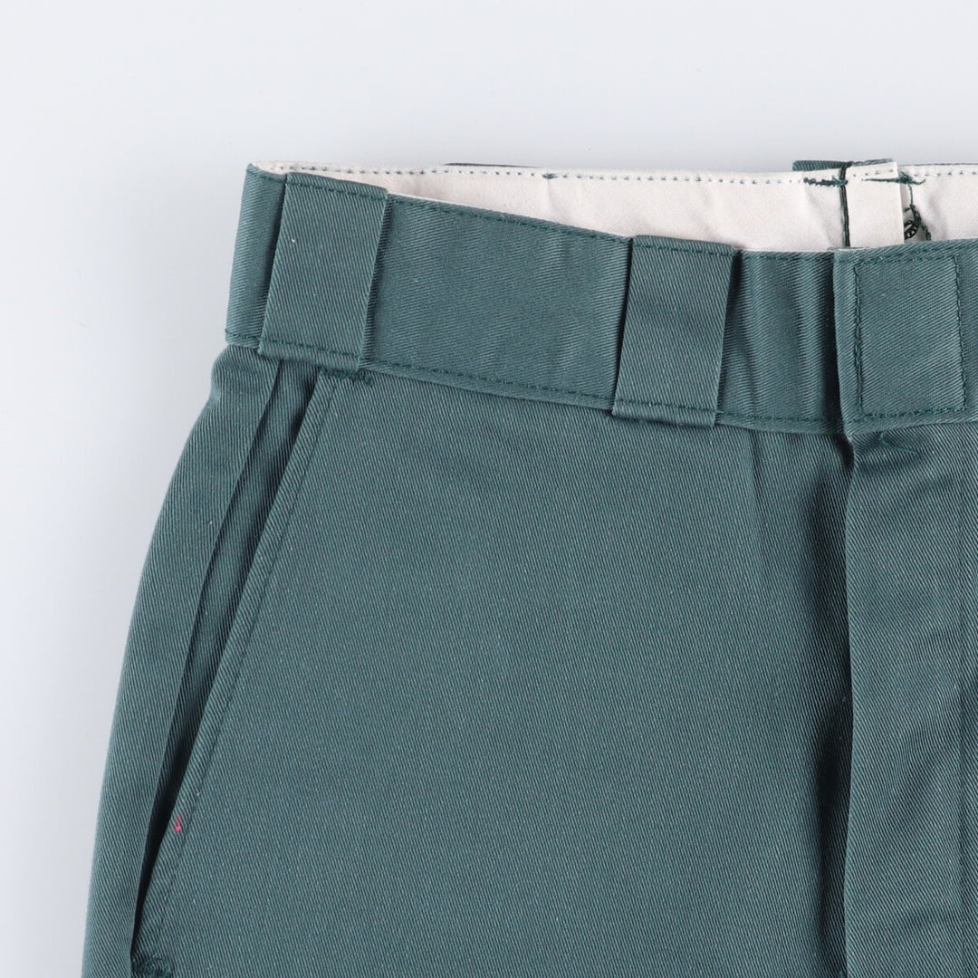 Vintage 80s-90'S Dickies Cut-off Work Shorts Shorts Made in USA Women's L (w28) polyester green type Vintage Second Hand