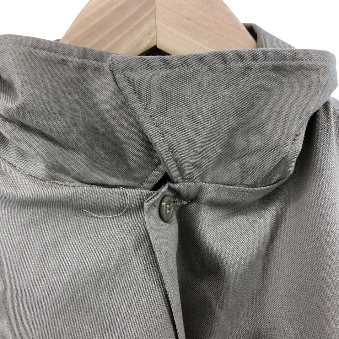 80'S BIG MAC Short Sleeve Work Shirt Made in USA Men's L Size Vintage polyester Beige type Vintage Second Hand