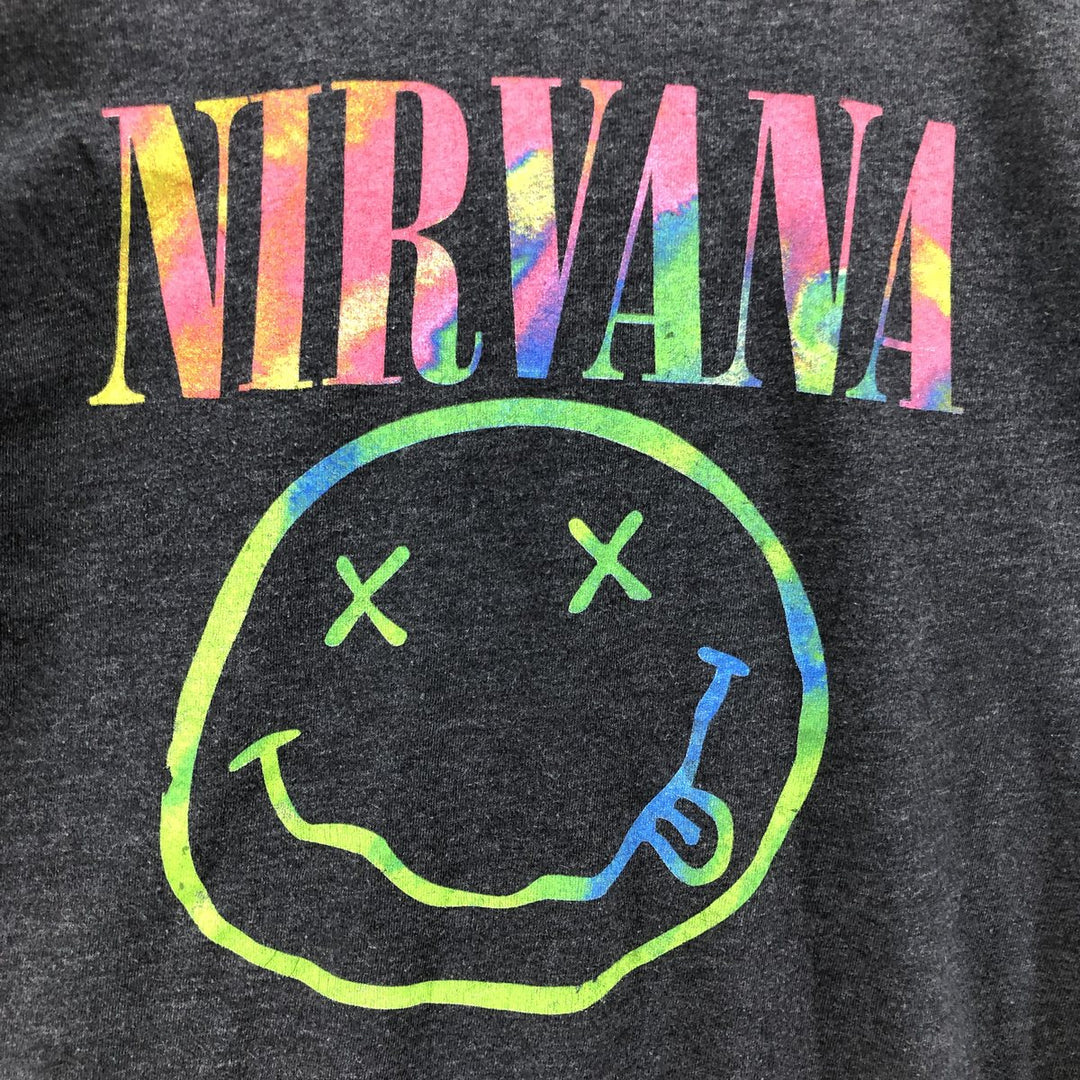 NIRVANA Nirvana Band T-shirt, Band T, Men's S size unclear Charcoal Vintage Second Hand