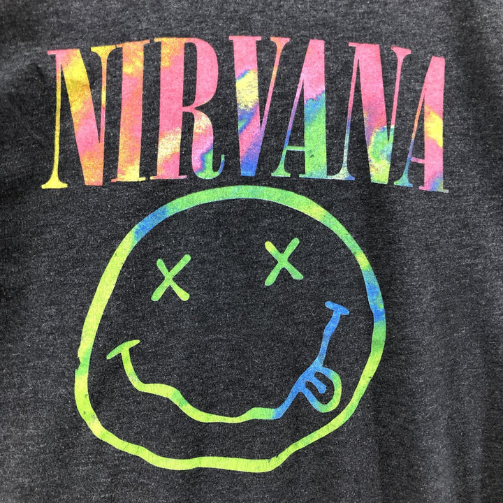 NIRVANA Nirvana Band T-shirt, Band T, Men's S size unclear Charcoal Vintage Second Hand