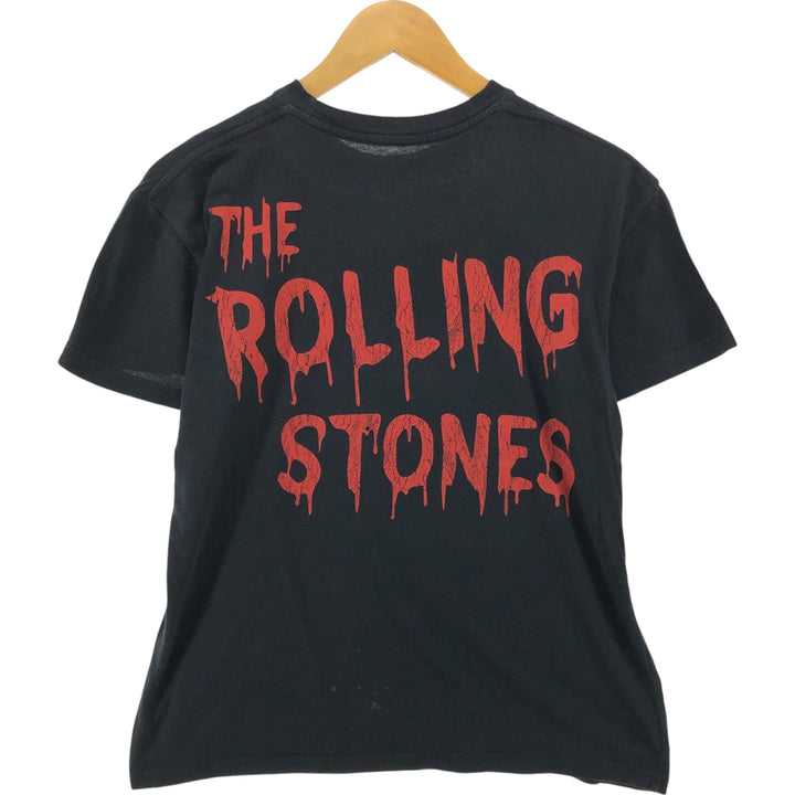 THE ROLLING STONES Band T-shirt, Men's S size cotton black type Vintage Second Hand