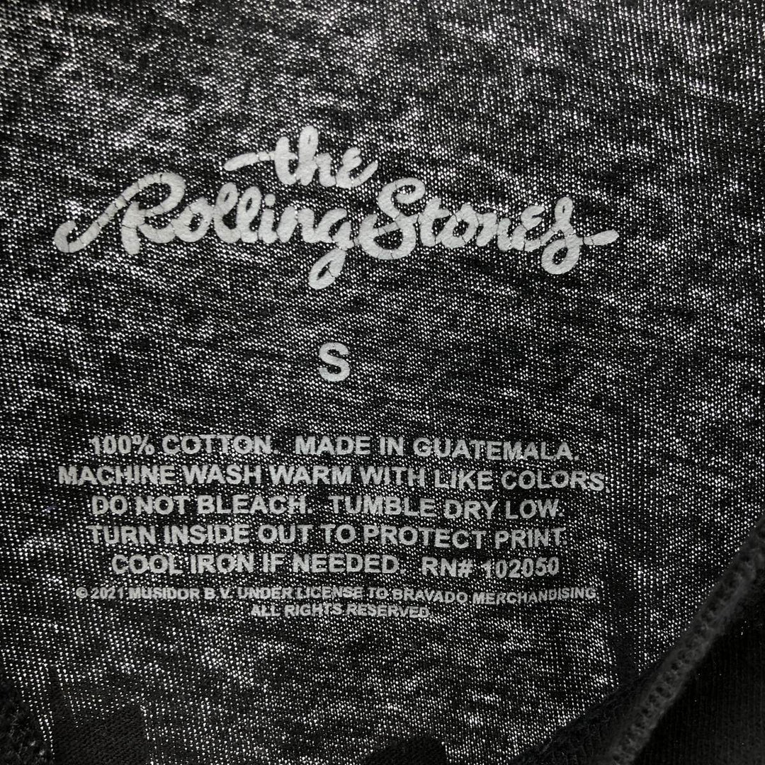 THE ROLLING STONES Band T-shirt, Men's S size cotton black type Vintage Second Hand