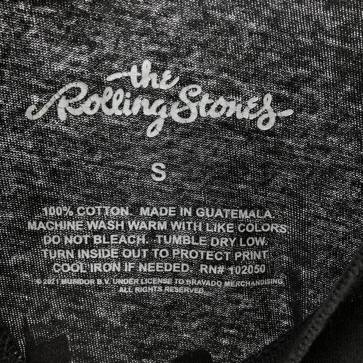 THE ROLLING STONES Band T-shirt, Men's S size cotton black type Vintage Second Hand