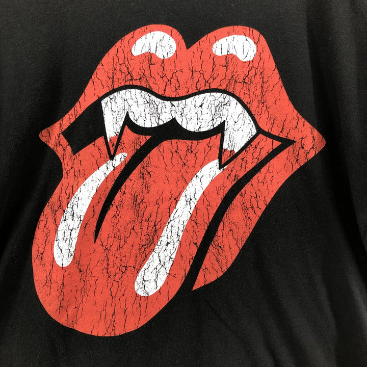 THE ROLLING STONES Band T-shirt, Men's S size cotton black type Vintage Second Hand