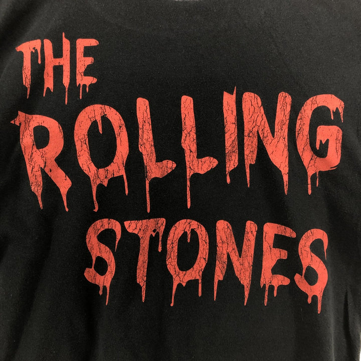 THE ROLLING STONES Band T-shirt, Men's S size cotton black type Vintage Second Hand