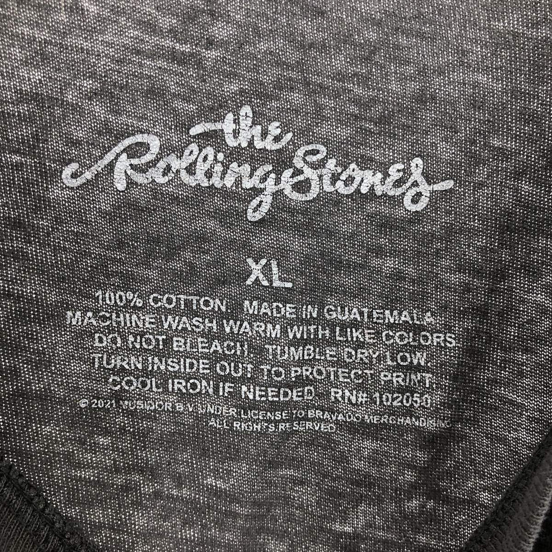 THE ROLLING STONES Band T-shirt, Men's XL size cotton gray type Vintage Second Hand