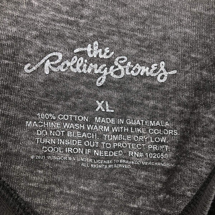 THE ROLLING STONES Band T-shirt, Men's XL size cotton gray type Vintage Second Hand