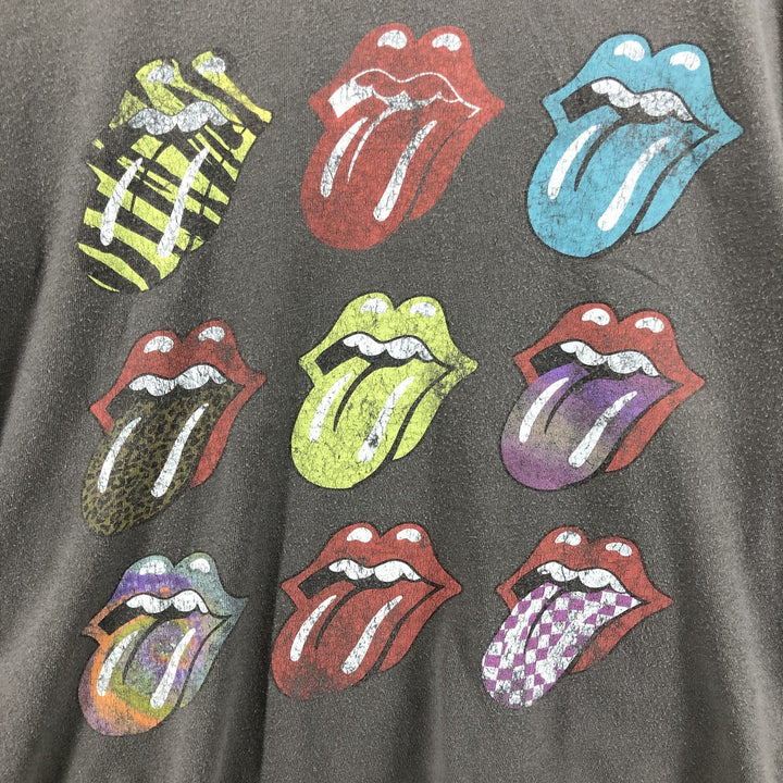 THE ROLLING STONES Band T-shirt, Men's XL size cotton gray type Vintage Second Hand