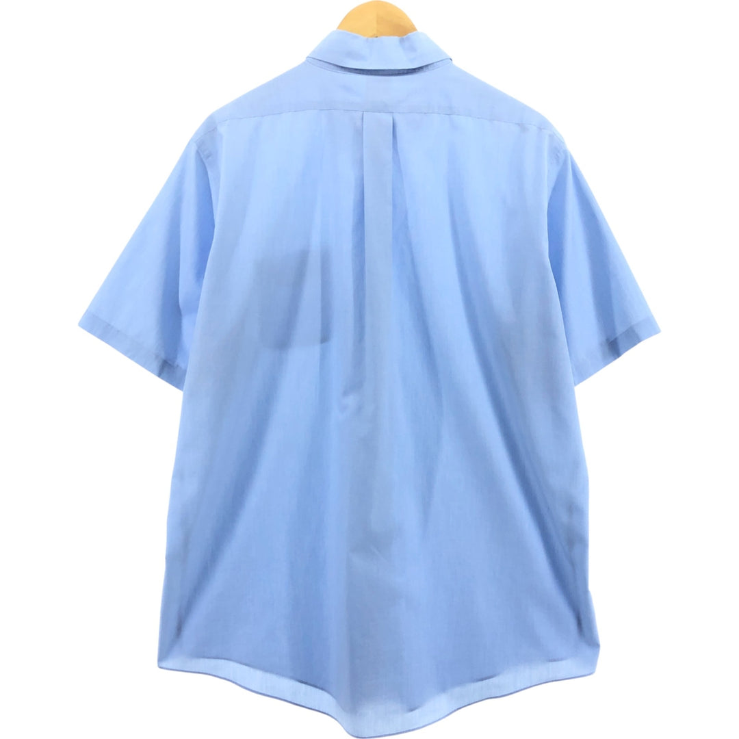 Brooks Brothers Est.1818 short sleeve button-down shirt, men's size L cotton Blue type light blue Vintage Second Hand