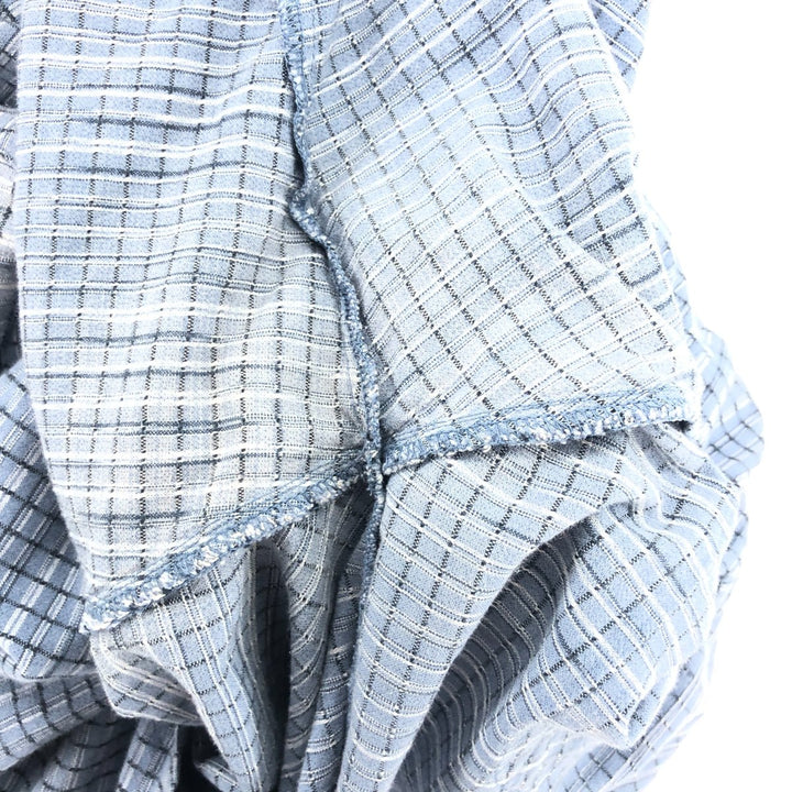 Columbia SPORTSWEAR COMPANY Short Sleeve Cotton Check Shirt Box Shirt Men's Size L cotton Navy blue Vintage Second Hand
