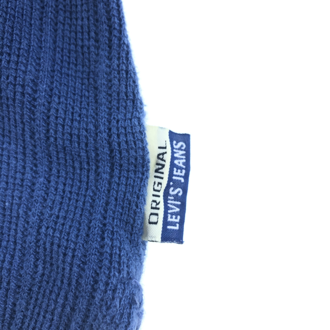 Levi's short sleeve polo shirt, size L for men cotton blue type Vintage Second Hand