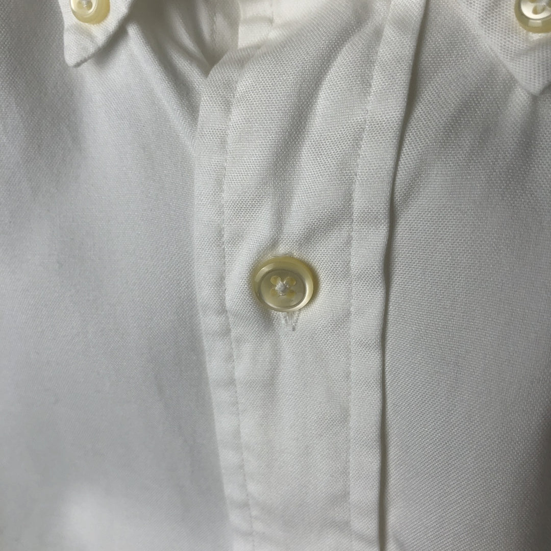 Ralph Lauren YARMOUTH long sleeve button down shirt, men's XL size cotton white type Vintage Second Hand