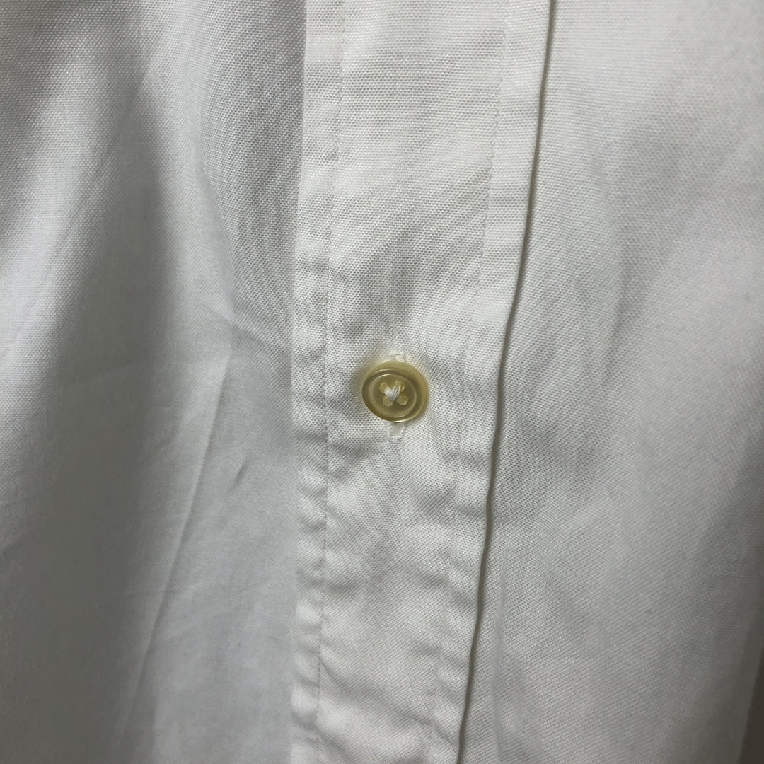 Ralph Lauren YARMOUTH long sleeve button down shirt, men's XL size cotton white type Vintage Second Hand