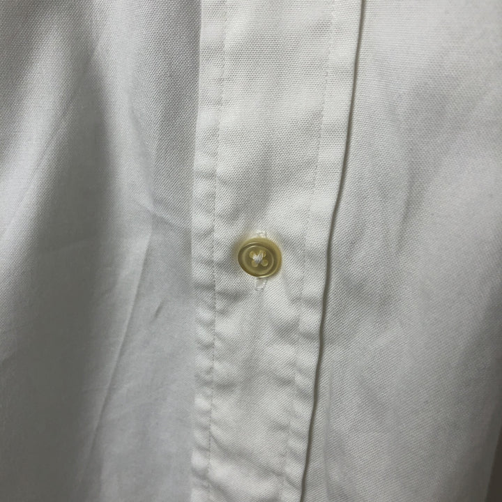 Ralph Lauren YARMOUTH long sleeve button down shirt, men's XL size cotton white type Vintage Second Hand