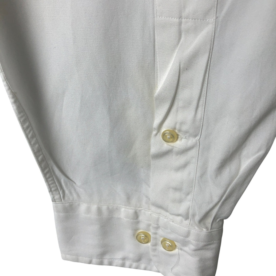 Ralph Lauren YARMOUTH long sleeve button down shirt, men's XL size cotton white type Vintage Second Hand