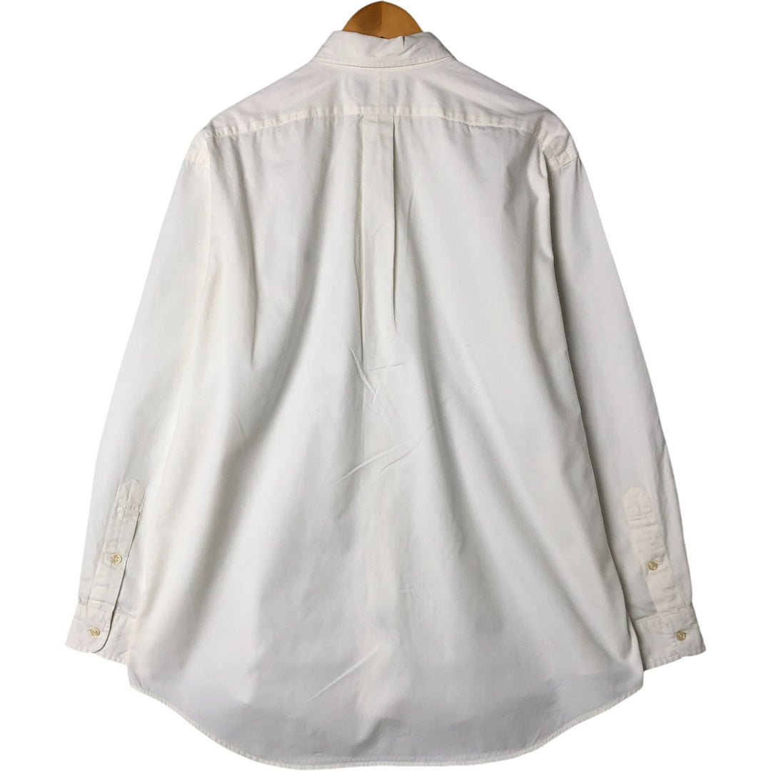 Ralph Lauren BLAKE long sleeve button down shirt, men's size L cotton white type Vintage Second Hand