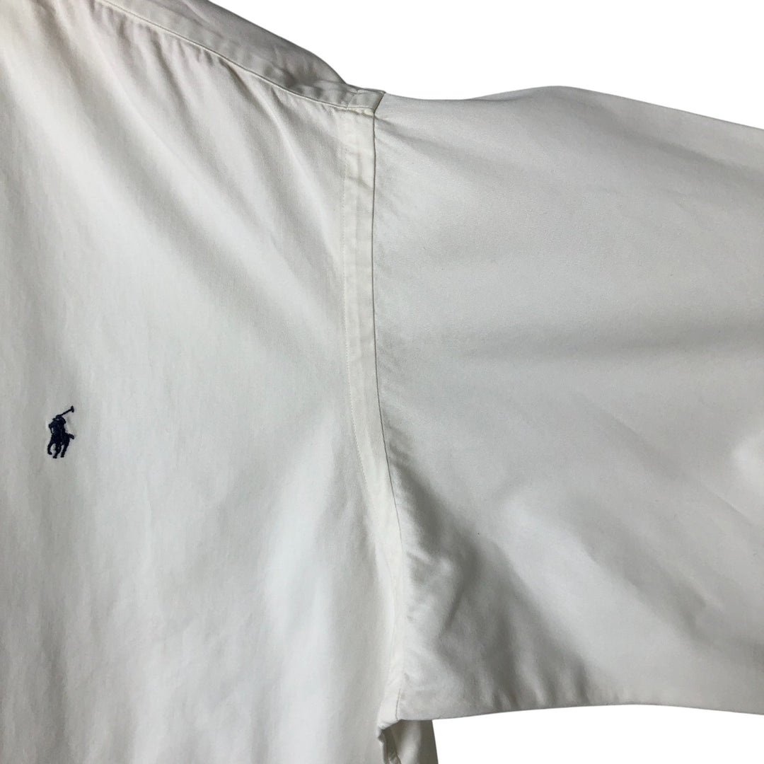 Ralph Lauren BLAKE long sleeve button down shirt, men's size L cotton white type Vintage Second Hand