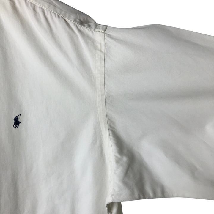 Ralph Lauren BLAKE long sleeve button down shirt, men's size L cotton white type Vintage Second Hand