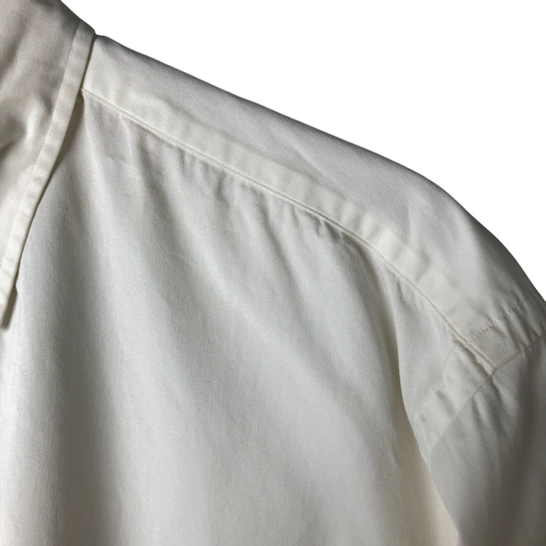 Ralph Lauren BLAKE long sleeve button down shirt, men's size L cotton white type Vintage Second Hand