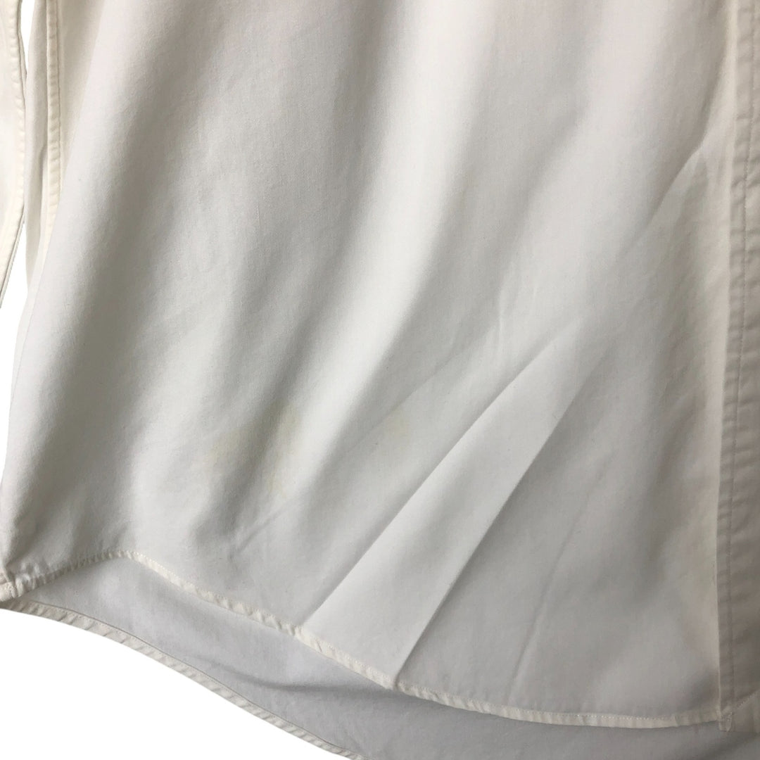 Ralph Lauren BLAKE long sleeve button down shirt, men's size L cotton white type Vintage Second Hand