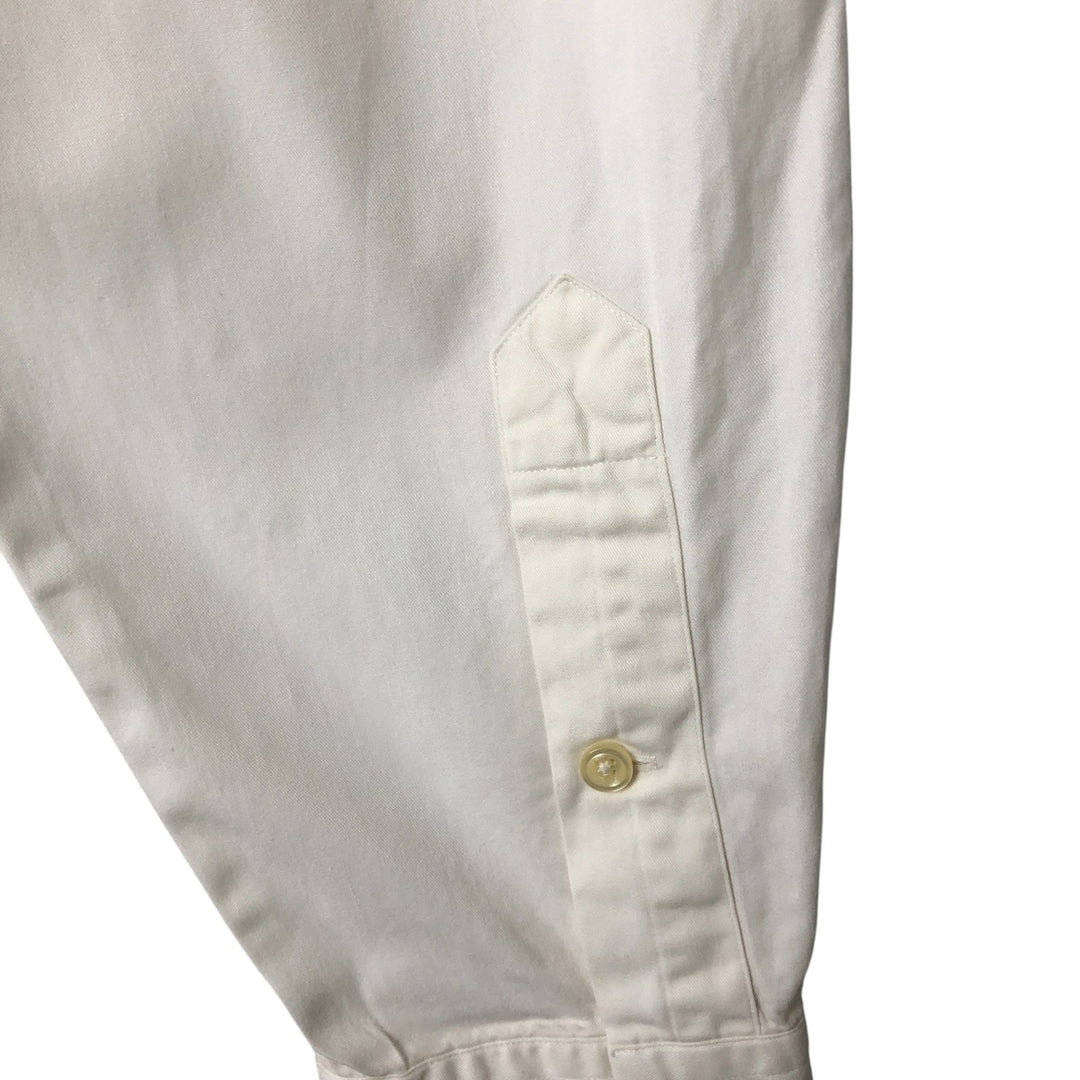 Ralph Lauren BLAKE long sleeve button down shirt, men's size L cotton white type Vintage Second Hand