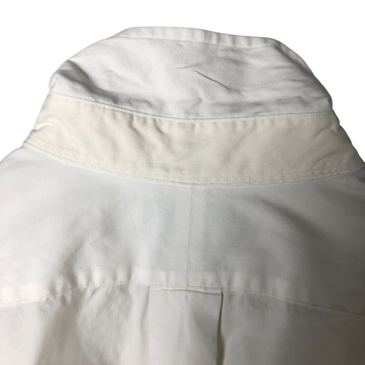 Ralph Lauren YARMOUTH long sleeve button down shirt, men's size L cotton white type Vintage Second Hand
