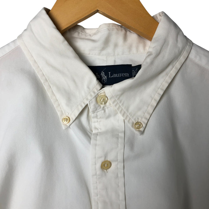 Ralph Lauren Classic Fit Long Sleeve Button Down Shirt Men's XL cotton white type Vintage Second Hand