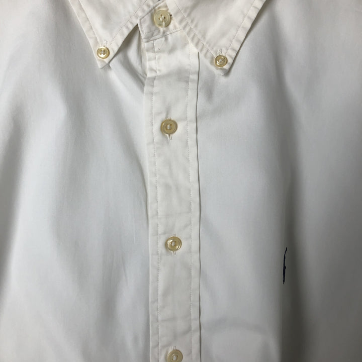 Ralph Lauren Classic Fit Long Sleeve Button Down Shirt Men's XL cotton white type Vintage Second Hand