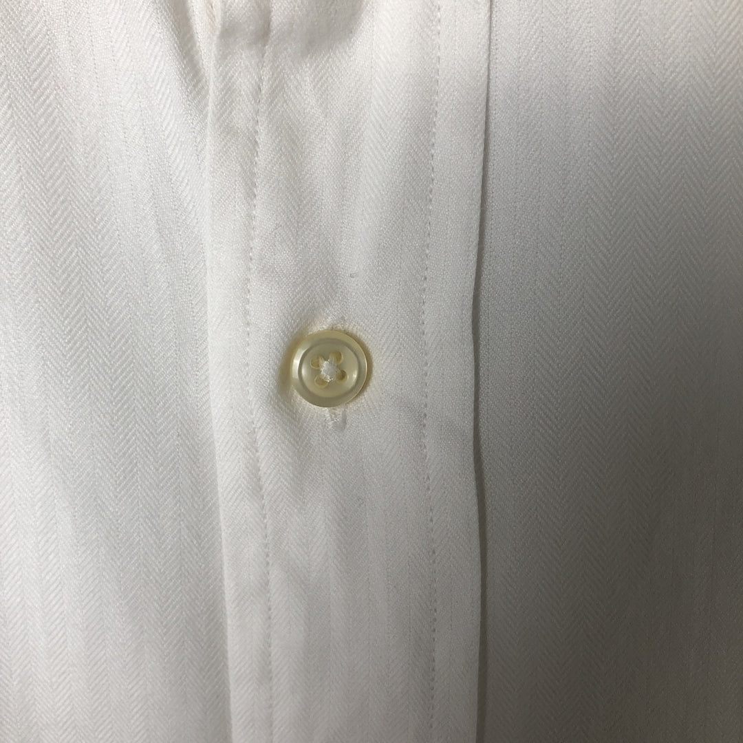 Ralph Lauren Andrew long sleeve button down shirt, men's size L cotton white type Vintage Second Hand